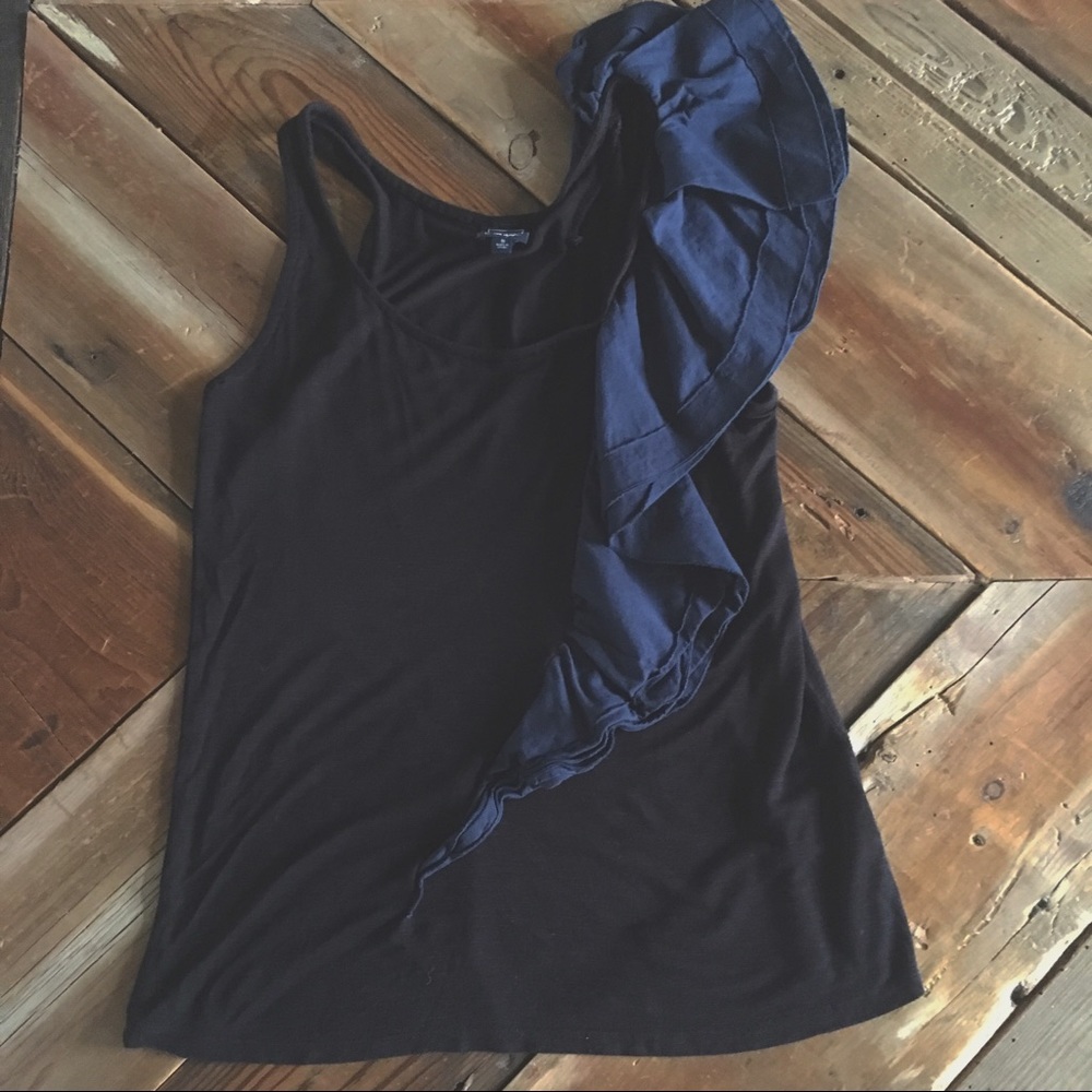 Anthropologie One September Ruffle Tank